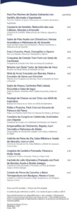 Menu del Restaurante Bacelo de Ferrol.