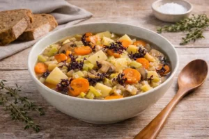 Cuenco con una porrusalda de irish moss.