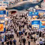 Plano general de la Seafood expo 2026 e Barcelona.